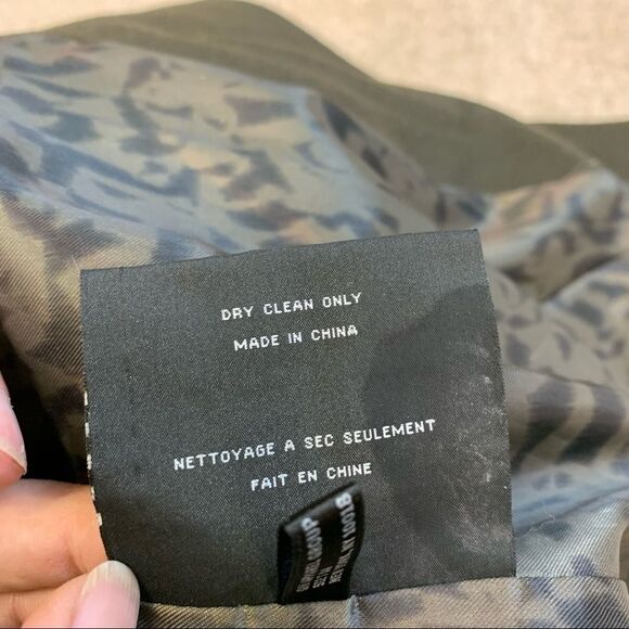 Andrew Marc Aerial Wool Capelet Jacket Green size 12 - Picture 11 of 13